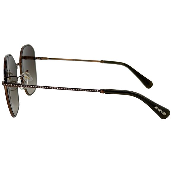 Swarovski SK7012D Womens Metal Sunglass 400213 Bronze 57-19 Brown Grad Lenses main image 4